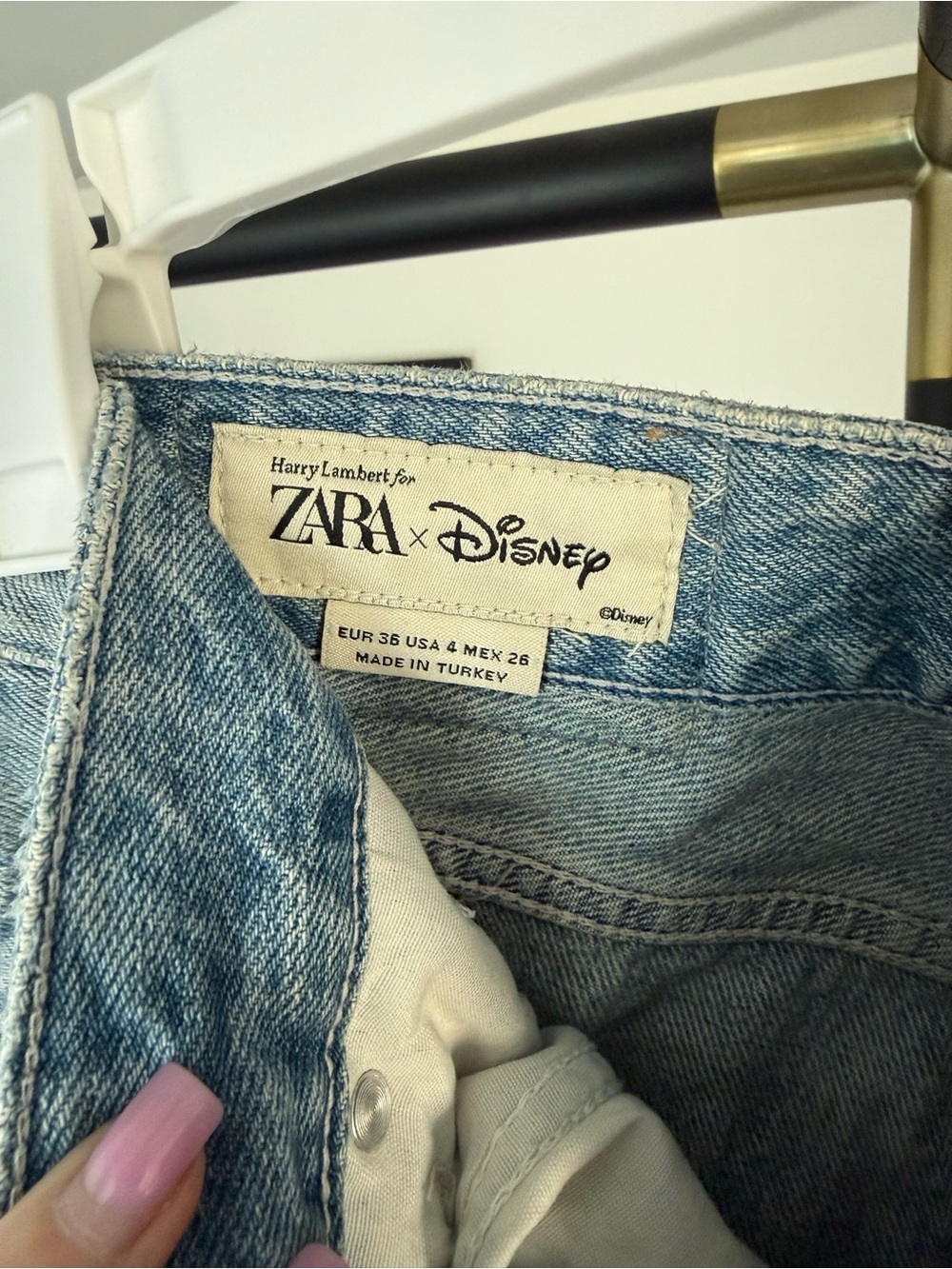 ZARA x Disney low rise jeans